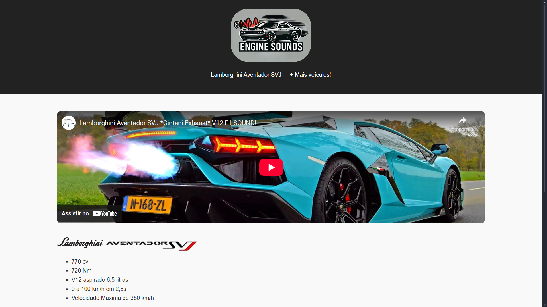 Imagem Lamborghini Aventador SVJ